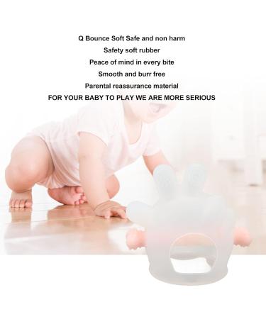 Suckable Silicone Teething Toy for Infants - Transparent Pink Washable Soothing Relief for Toddlers - Buy Online on SooperMarket.com