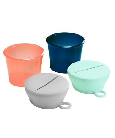 Boon SNUG Snack Cups and Lids  Multi (Set of 2) Snack Cup w/ Lid Mint