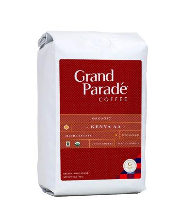 Grand Parade Coffee, 3 Lb Unroasted Green Coffee Beans - Organic Kenya AA Nyeri Reserve - Muiri Single Origin - Specialty Arabica
