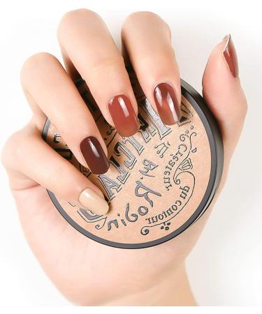 Kalolary 20PCS Nail Gel Polish Strips | Full Wraps Self-Adhesive Stickers | Nail File & Stick Included (UV/LED Lamp Required) - Buy Online on SooperMarket.com