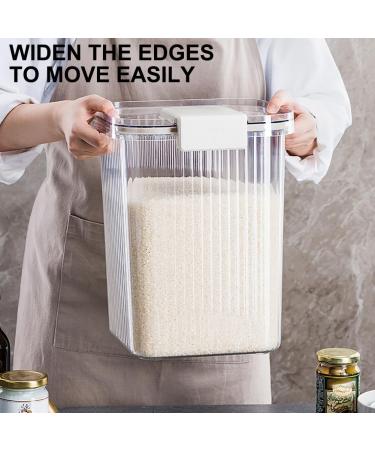 Sions Fully Transparent Rice Dispenser Grain Rice Storage Jar with Sealing Lid Large-Capacity Kitchen Airtight Storage Box Wide-Mouth Sealed Jar with Time Scale Green 17 * 24.2cm Green 17*24.2cm - Buy Online on SooperMarket.com