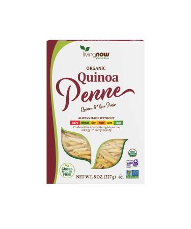 Now Foods Real Food Organic Quinoa Penne Quinoa & Rice Pasta 8 oz (227 g)