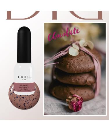Didier Lab - Premium Gel Nail Polish Macarons - Chocolate - Gel Nail Varnish - Nail Art - Long-Lasting High Gloss Wear - Easy to Apply - Gel Nails - Rich Pigment - UV/LED - Chip Resistant - Buy Online on SooperMarket.com