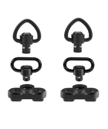 4 pcs mlock Rifle Two Points Sling QD Sling Swivel mounts