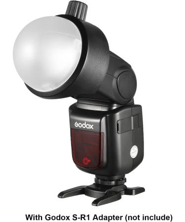 Godox AK-R11 Dome Diffuser for V1 Flash Series/AD100Pro - Compatible with H200R Round Flash Head and S-R1 Adapter - Ideal for AD200/AD200Pro Monolight and Speedlite Models - Buy Online on SooperMarket.com