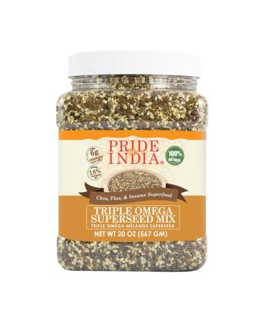 Organic Three Color (Tricolor) Quinoa by Pride of India Protein-Rich Whole Grain Jar Wholesome Superfood Dash Diet Approved 1.5 Pound Jar