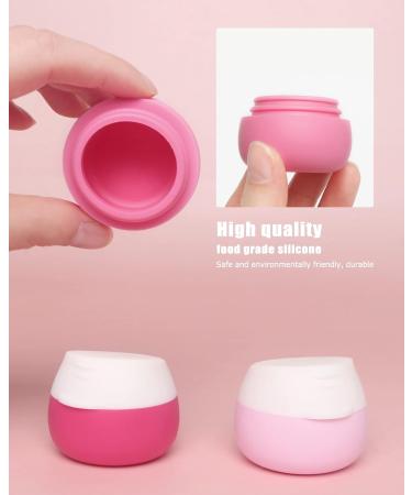 Gemice Travel Containers for Toiletries Silicone Cream Jars TSA Approved Travel Size Containers Leak-proof Travel Accessories with Lid for Cosmetic Makeup Face Body Hand Cream (4 Pieces) Red - Buy Online on SooperMarket.com
