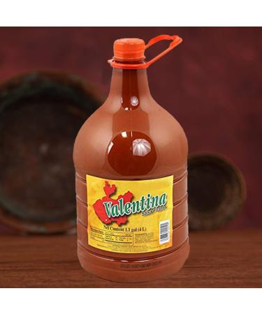 Valentina Mexican Hot Chile Sauce 4L (1.1 Gal) - Spicy Salsa Seasoning Salt Spice Mix for Chips & Snacks - 135.25 Fl Oz (1 Pack) - Buy Online on SooperMarket.com