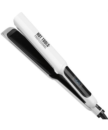 Hot Tools Nano Ceramic Digital Flat Iron, 1-1/2 inch 1-1/2 Inch PLATES