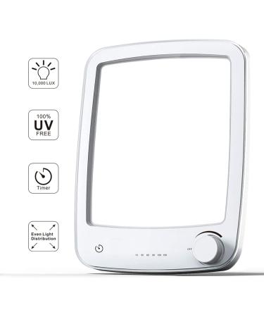 10000 Lux White Light Light Therapy Lamp Simulation of Daylight UV-Free Mood Control Lamp Timed Touch LED Sunlight Lamp - Buy Online on SooperMarket.com