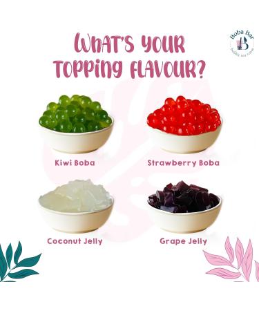 Boba Bar London |Exotic Escapades Fruit Bubble Tea Kit | 4 Fruit Tea Flavours | 4 Boba & Jelly Toppings | Tapioca Pearls | 4 Bamboo Straws | 4 Tea Bags | 2 Recipe Cards Boba Bar London |Exotic Escapades Fruit Bubble Tea Kit | 4 Fruit Tea Flavours | 4 Boba - Buy Online on SooperMarket.com