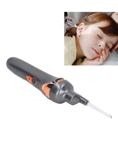 Portable Electric Ear Cleaner | Rechargeable & Low Noise | LED Light Ear Wax Remover - Safe for Daily Care (Black) - Buy Online on SooperMarket.com
