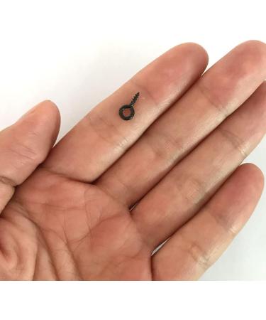 1000 Pcs Black Small Screw Eye Pin Jewelry Making Eyelet Hook 10x5mm for Crafts | IDEALSV - Buy Online on SooperMarket.com