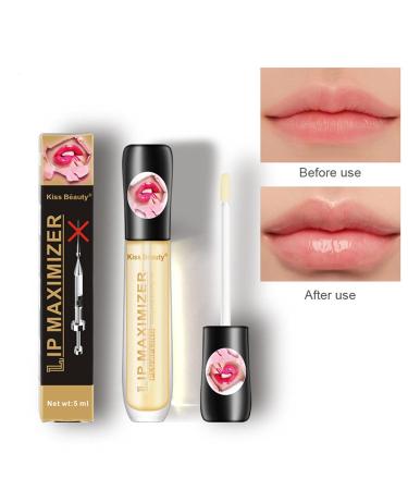 Premium Lip Plumper & Oil | Tinted Moisturizing Gloss for Fuller Nourished Lips | Lightens Fine Lines & Enhances Elasticity - Buy Online on SooperMarket.com