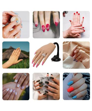 Silicone Practice Hand for Acrylic Nails - Flexible Bendable Mannequin Training Tool - Left Hand - Buy Online on SooperMarket.com