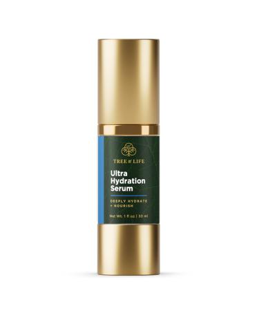 Tree of Life Hydrating Serum for Face w/Vitamin C to Bright & Silky Glow of Skin - 1 Fl Oz Ultra Hydration Serums - Moisturizing Facial Treatment for Anti Aging  Dry & Sensitive Skin