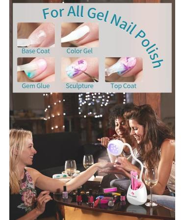 Lionvison 36W Mini UV Nail Lamp with 360 Rotation & Nail Accessories Storage - Buy Online on SooperMarket.com