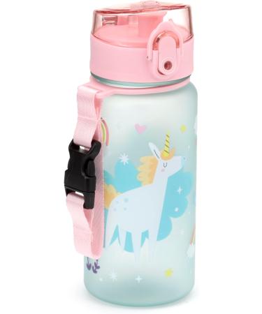 Puckator Shatterproof Drinking Bottle for Kids - 350ml Magical Unicorn with Snap Cap - International Shipping Available - Buy Online on SooperMarket.com