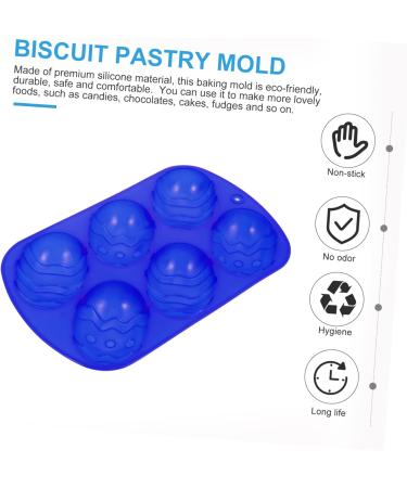 DECHOUS 2 Pcs Six Egg Mold Silica Gel 3D Gift Biscuit - Buy Online on SooperMarket.com