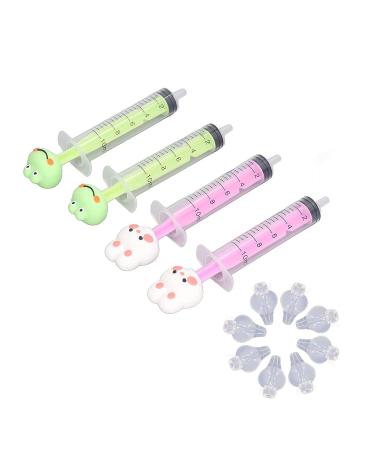 4pcs Nasal Aspirator Baby Professional 10ml Baby Nasal Irrigator Reusable Clean Silicone Nasal Tips - Buy Online on SooperMarket.com