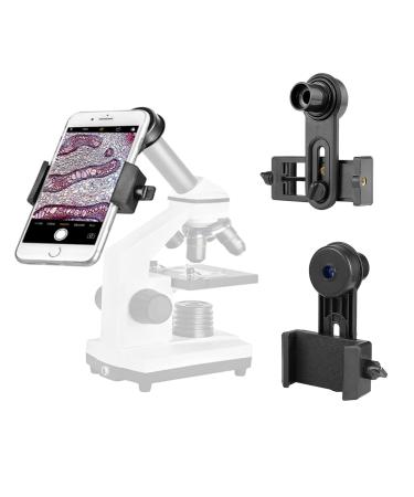 Celticbird Microscope Lens Adapter, Microscope Accessory, Microscope Smartphone Camera Adapter - for Microscope Eyepiece Tube 23.2mm, Built-in WF 16X Microscope Eyepiece