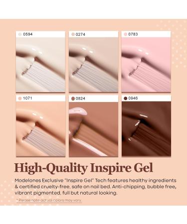Modelones Gel Nail Kit- Nude Brown Gel Nail Polish Set with Lamp Starter Kit 26 PCS Gel Nail Polish Kit with 48W Nail Lamp Manicure Set No Wipe Base & Top Coat For Beginner DIY Nail Salon Home - Buy Online on SooperMarket.com
