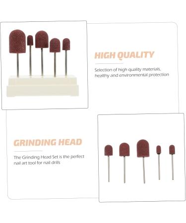 Kisangel 1 Set Nail Sand Ring Cap Electronic Accessories Pedicure Tools for Feet Pedicure Kit Polisher Sand Manicure Nails Nails Cuticle Tools Mounted Polishing Heads Display Box With Nails 8x6cm White - Buy Online on SooperMarket.com