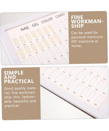 Mikinona 120 Nail Display Color Card Paint Sample Cards Nail Book Nail Art Display Book Nail Polish Color Chart Nail Display Book Nail Gel Polish Nail Tips Color Chart Hair Paper Coating - Buy Online on SooperMarket.com