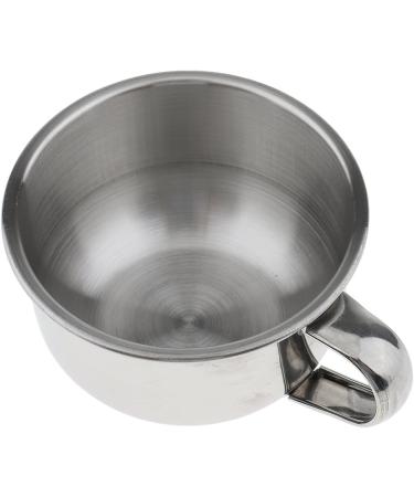 Bonarty 5pcs Rust Proof Stainless Steel Men's Barber Shaving Mug Bowl Soap Cup for Brush - Buy Online on SooperMarket.com
