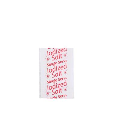 Individual Salt Packets by Salty Ernie, Iodized Table Salt, 0.6 grams (200 Packets) 0.02 Ounce (Pack of 200)