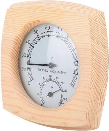 Buy Thermo Hygrometer Wooden Infrared Thermometer | Sauna Room Digital Temperature & Humidity Gauge - International Shipping - Buy Online on SooperMarket.com