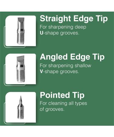 Caddy Splash Golf Club Groove Sharpener Tool - 3-in-1 Cleaner for Wedge Iron - U & V Grooves - Aluminum-Alloy & Heat-Treated Steel - Buy Online on SooperMarket.com