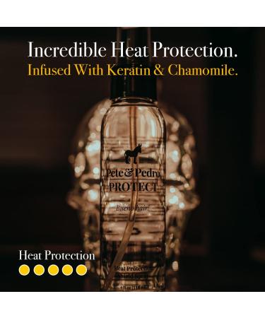 Pete & Pedro PROTECT - Heat Protection Hairstyling Shield Spray | Keratin Formula Against Heat Damage | As Seen on Shark Tank | 4 oz - Buy Online on SooperMarket.com
