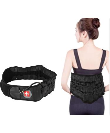 Hzyyier Adjustable Lumbar Traction Belt - Inflatable Lower Back Support for Men | Home Use | Size Adjustable All-Round Comfort - Buy Online on SooperMarket.com