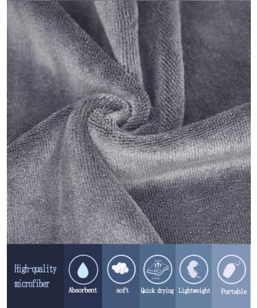 VIcolour Microfiber Face Cloth 12x12 Inch 12 Pack - Grey Makeup Remover & Facial Washcloths - Buy Online on SooperMarket.com