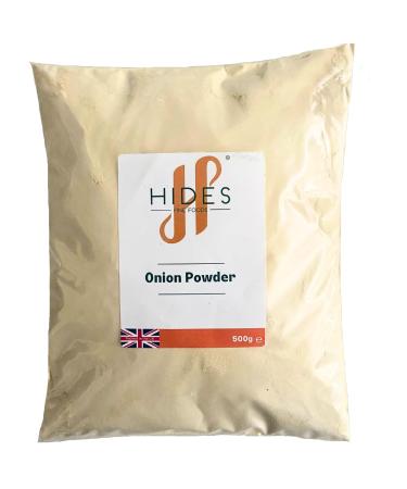 Hides Fine Foods - Onion Powder 500g - GMO Free - Suitable for Vegetarians - BBQ Seasoning - Meat Seasoning - Vegetable Seasoning - Perfect for Summer
