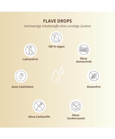 Flave Drops Vanilla 30ml Calorie-Free Aroma Drops & Vegan Flavor Concentrate Sweetener Taste Made in Germany - Buy Online on SooperMarket.com