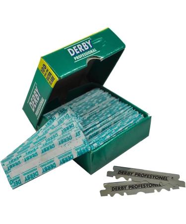 Shaving Factory Cut Throat Set - Straight Razor & 100 Derby Blades | Premium Black Shaving Kit for a Perfect Grooming Experience - Buy Online on SooperMarket.com