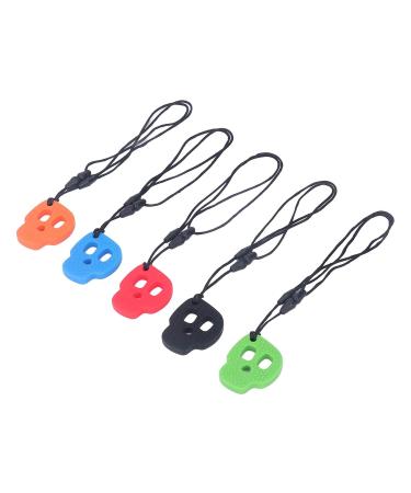 Buy Chew Sensory Necklaces - Silicone Oral Motor Necklaces for Autism ADHD & Anxiety - 5 Pack - Buy Online on SooperMarket.com