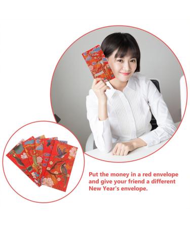 MAGICLULU 18pcs Year of The Tiger is a Blessing Chinese Red Envelopes Chinese Red Packet Envelope Chinese Hongbao Cash Pocket Gift Money Envelopes 2022 Red Envelopes China Festive Paper Red 17X9X0.1CM - Buy Online on SooperMarket.com