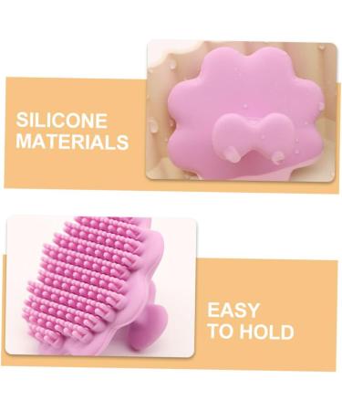 FRCOLOR Pack of 3 Cleaning Brush Makeup Remover Tool Silicone Face Washer Face Brush Made of Silicone Exfoliating Brush Soft Fur Scrubbing Massager Sink Man 5.20X5.20X3.00CMx3pcs - Buy Online on SooperMarket.com