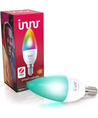 Innr Zigbee E14 LED candle color works with Alexa Philips Hue* Hey Google (Bridge required) light bulb E14 RGB smart lamp dimmable 1-pack 1 piece