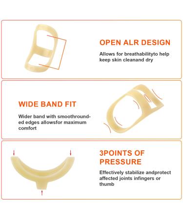 5pcs Oval Finger Splint Set - Finger Support Brace for Trigger Finger - Thumb, Middle, Pinky, Ring Finger - Sizes 6-10 - Buy Online on SooperMarket.com