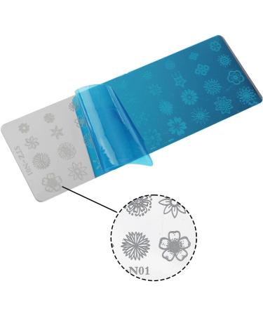 13-Piece Nail Art Punching Panels & Scrapers - Flower & Animal Patterns for Professional DIY Manicure | International Shipping - Buy Online on SooperMarket.com
