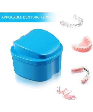 EXCEART Denture Box - Orthodontic Retainer & False Teeth Storage Case with Sieve | Durable & Convenient Fake Tooth Holder for International Shipping - Buy Online on SooperMarket.com