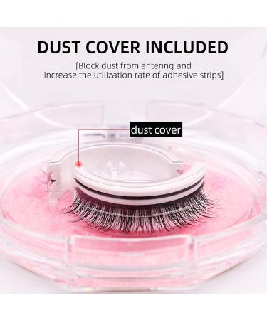 Reusable Self-Adhesive Eyelashes Natural Multiple Fake Eyelashes Natural Look Natural Fluffy Curling Long Eyelashes No Magnet No Glue Eyelashes Waterproof (W12-1 Paired) - Buy Online on SooperMarket.com
