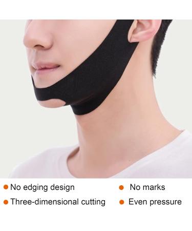 Men's Facial Slimming Strap | Elastic Double Chin Reducer & V-Line Mask | Firming Bandage for Anti-Sagging | Reusable Face Lifting Solution - Buy Online on SooperMarket.com
