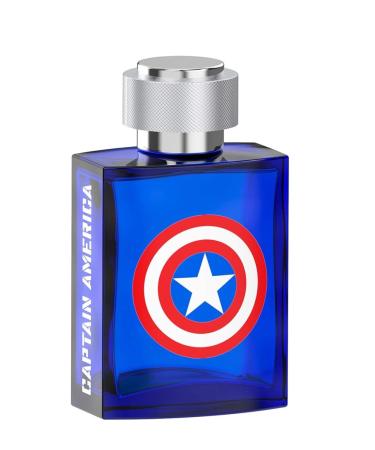 Marvel Captain America Fragrance for Men 3.4oz 100ml Eau de Toilette EDT Cologne Spray Made in Spain By Air Val International Captain America for Men EDT by Air Val International 3.4 Fl Oz (Pack of 1) - Buy Online on SooperMarket.com
