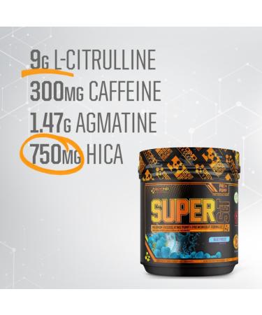 Beyond Yourself - SuperSET | Pre-Workout Formulated for Peak Performance & Insane Pumps | Dominate Savage Workouts with 300mg Caffeine 9g L-Citrulline + HICA Taurine & Agmatine | 40 Servings | Blue Freeze - Buy Online on SooperMarket.com