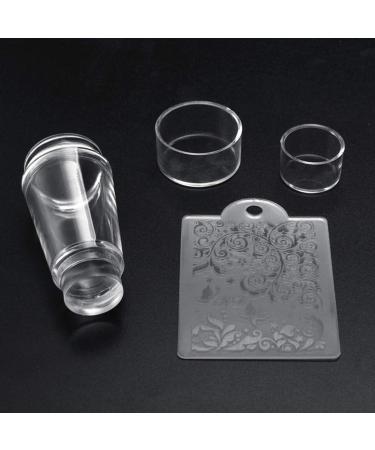 Lurrose Clear Nail Art Stamper - Jelly Silicone Tool for DIY Nail Decor | Perfect for Women Ladies & Girls - International Shipping Available - Buy Online on SooperMarket.com